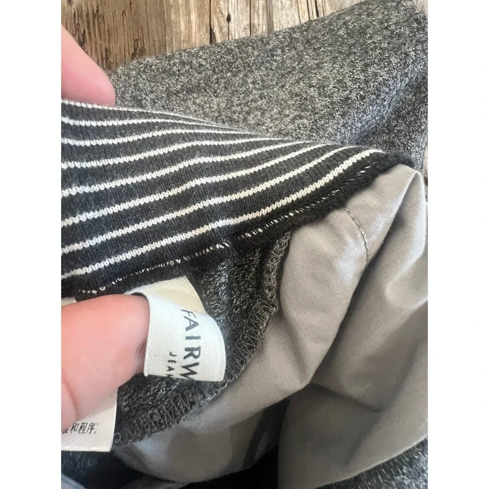 Fairwhale Jeans Mens Heathered‎ Grey Knit Joggers Drawstring Casual Pants